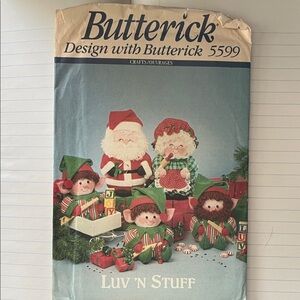 Butterick Luv 'N Stuff Christmas Craft Pattern